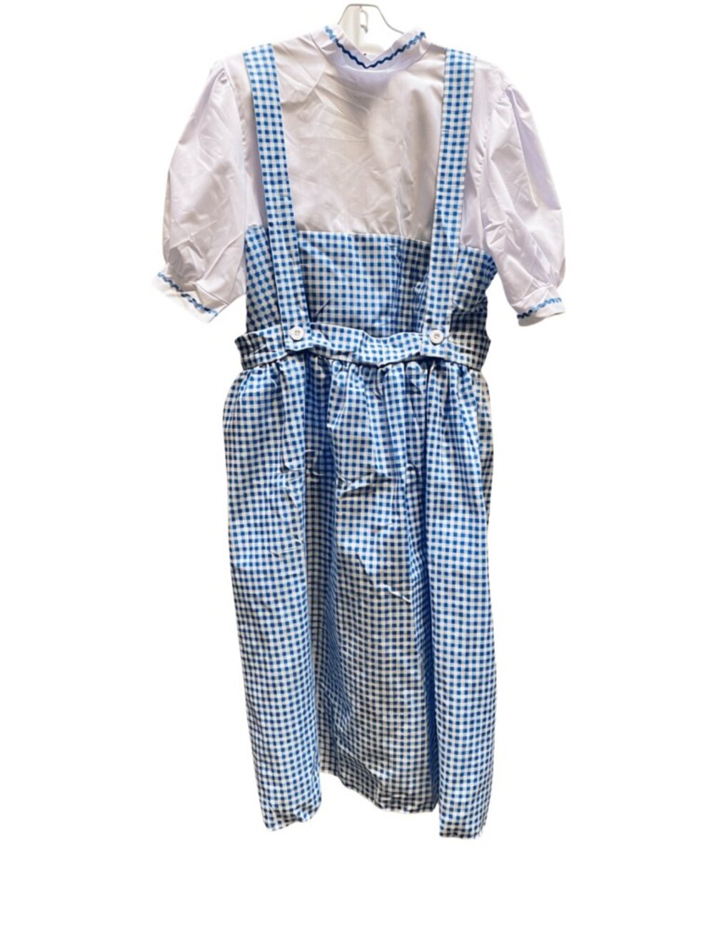 Dorothy Halloween Costume Women's Size L Includes Dog and Wig
